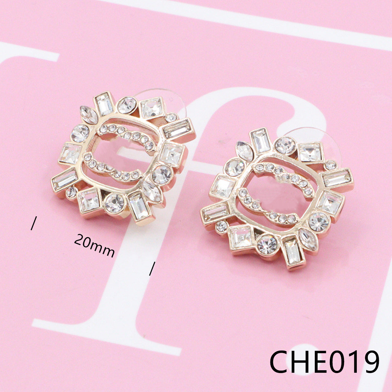 Nanajewelry CC all diamond earings CHE019 - Nanajewelry
