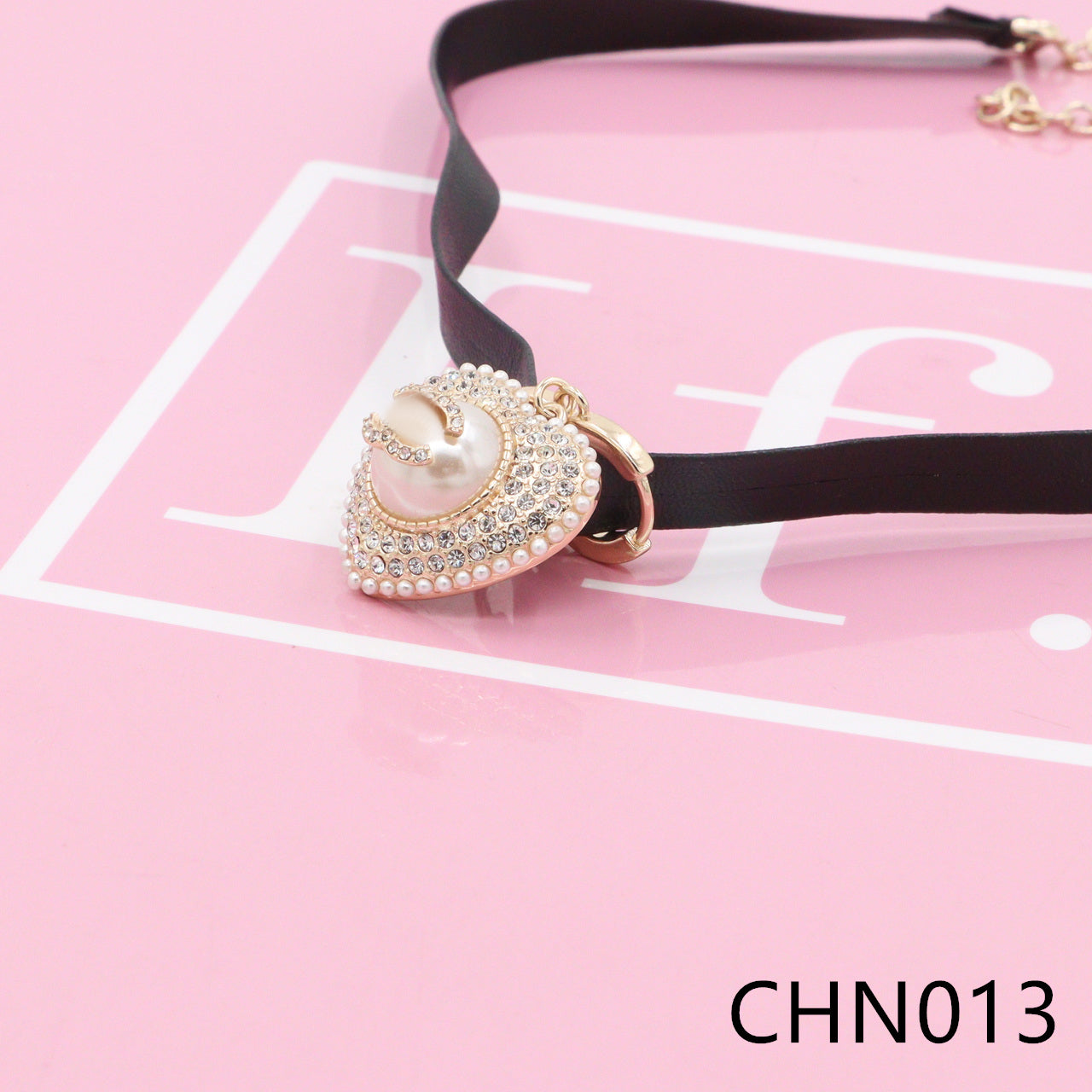 Nanajewelry CC heart black Necklace CHN013-14 - Nanajewelry