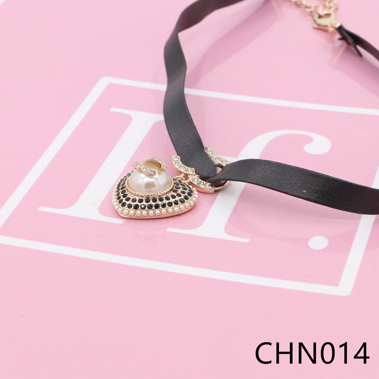 Nanajewelry CC heart black Necklace CHN013-14 - Nanajewelry