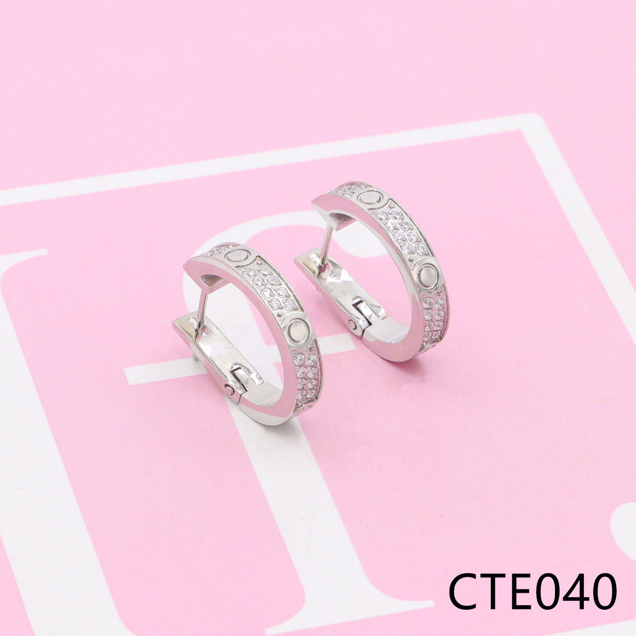 Love diamond earrings CTE040-45 - Nanajewelry