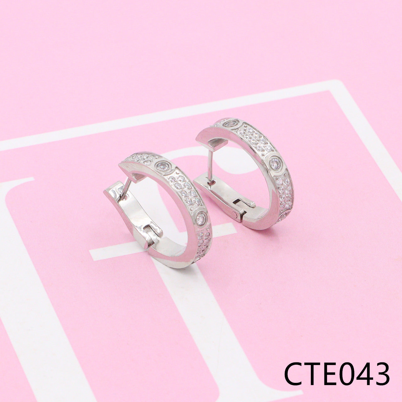 Love diamond earrings CTE040-45 - Nanajewelry