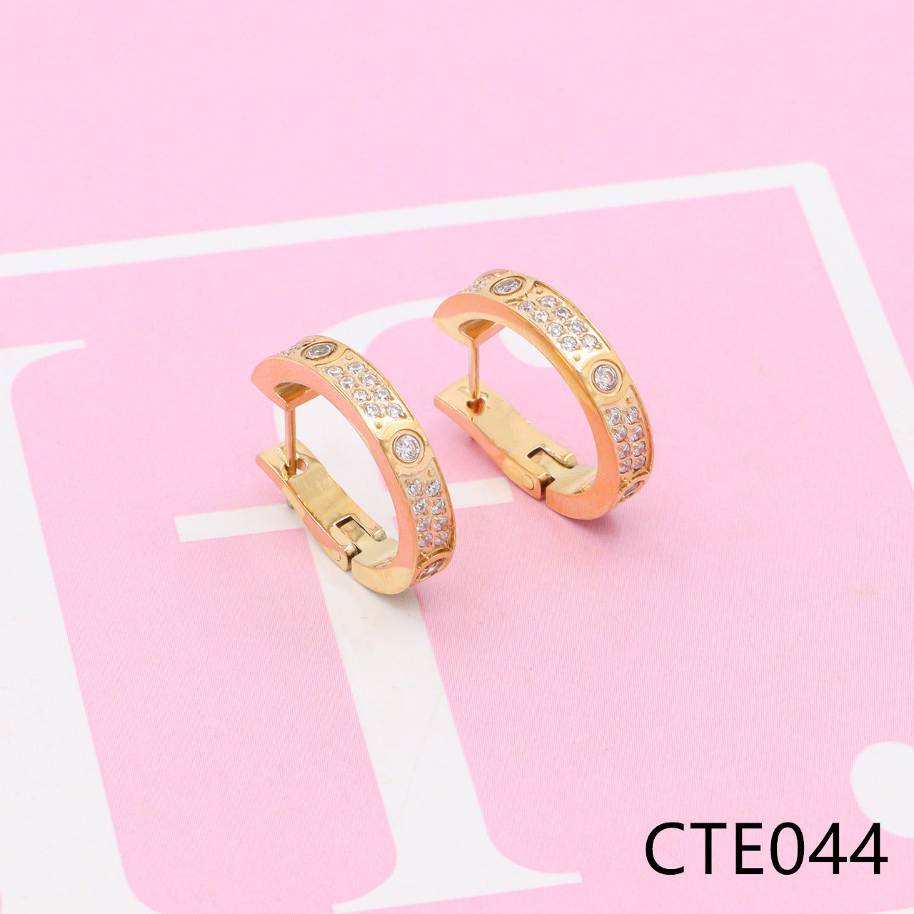 Love diamond earrings CTE040-45 - Nanajewelry