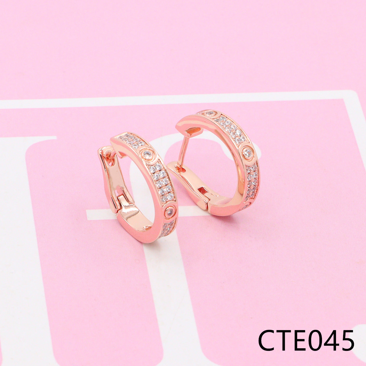 Love diamond earrings CTE040-45 - Nanajewelry