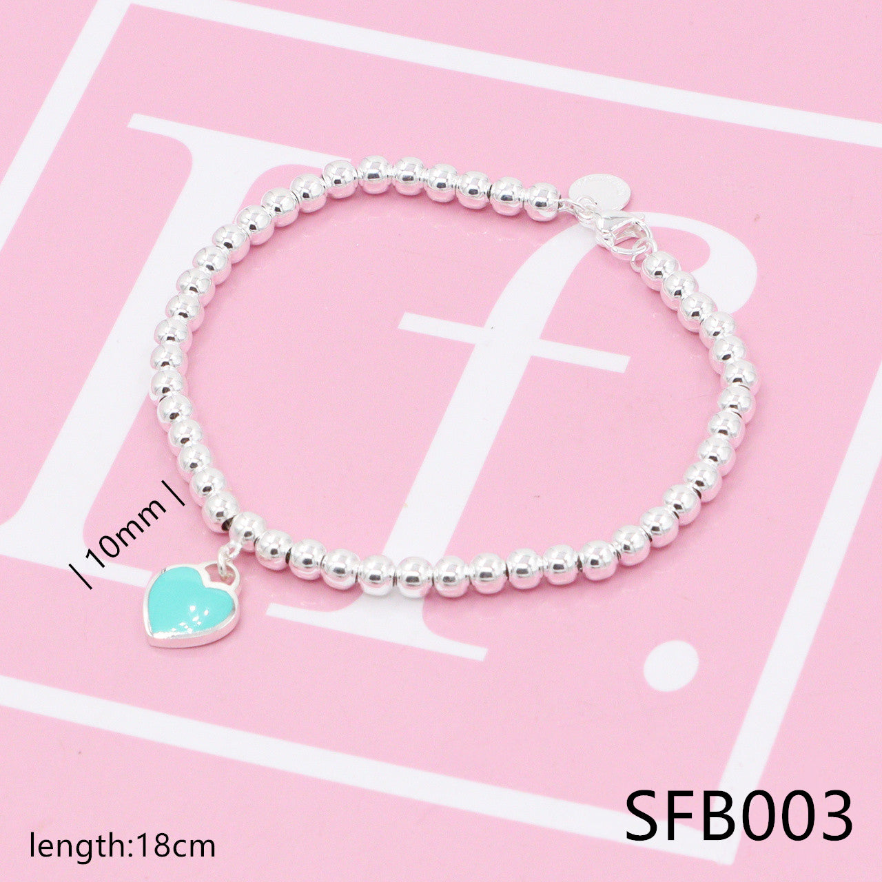 Nanajewelry Heart Bracelet SFB001-3 - Nanajewelry