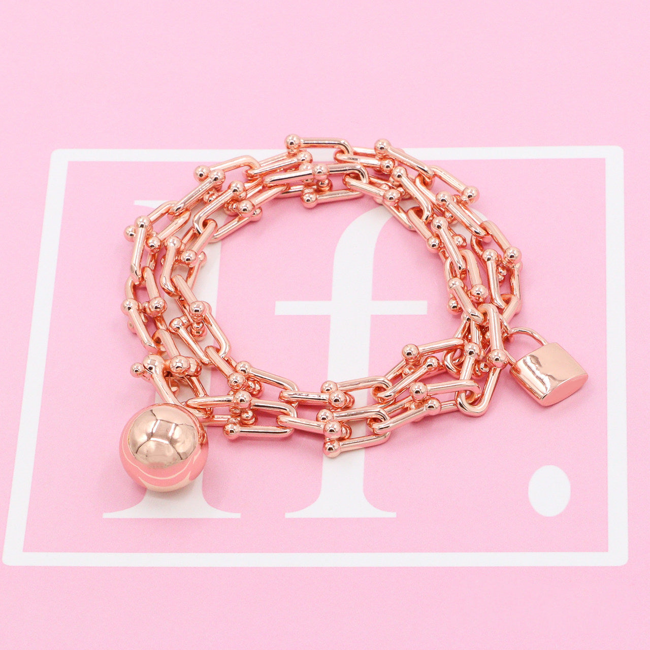 Nanajewelry Lock, Bell Bracelet SFB019-21 - Nanajewelry