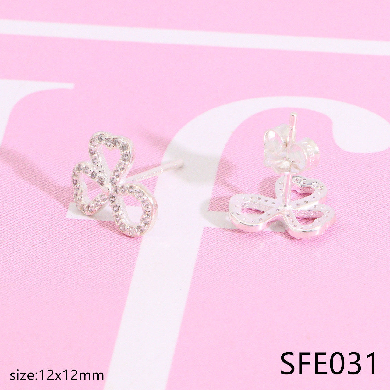 Nanajewelry Clover diamond earrings SFE031-36 - Nanajewelry