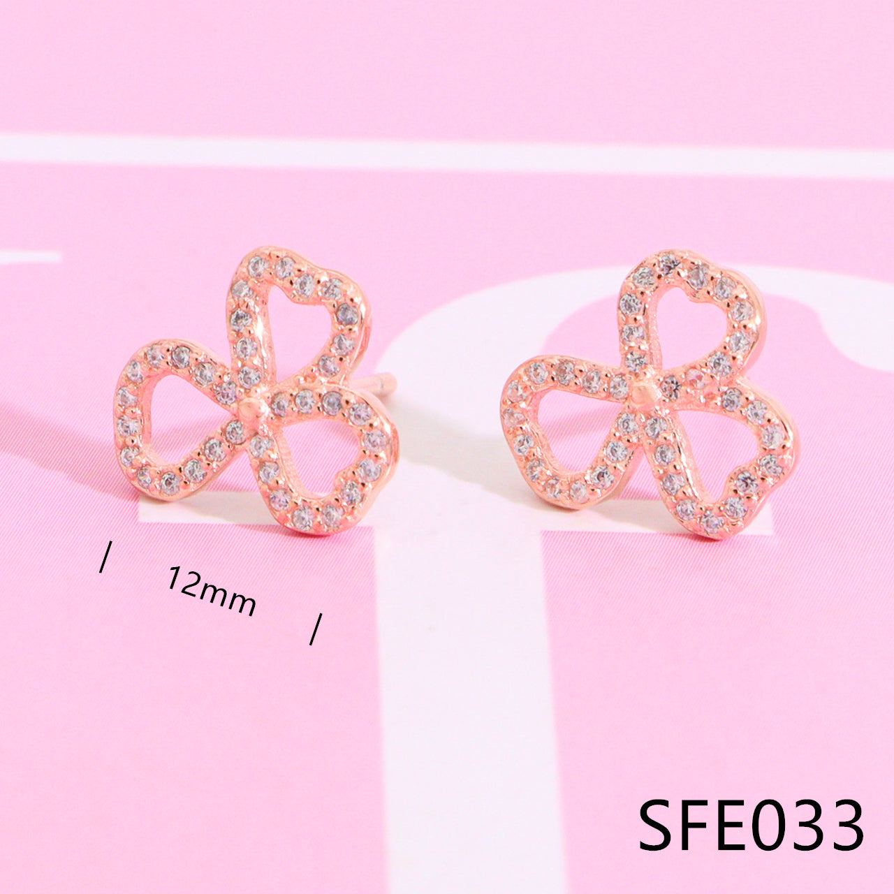 Nanajewelry Clover diamond earrings SFE031-36 - Nanajewelry