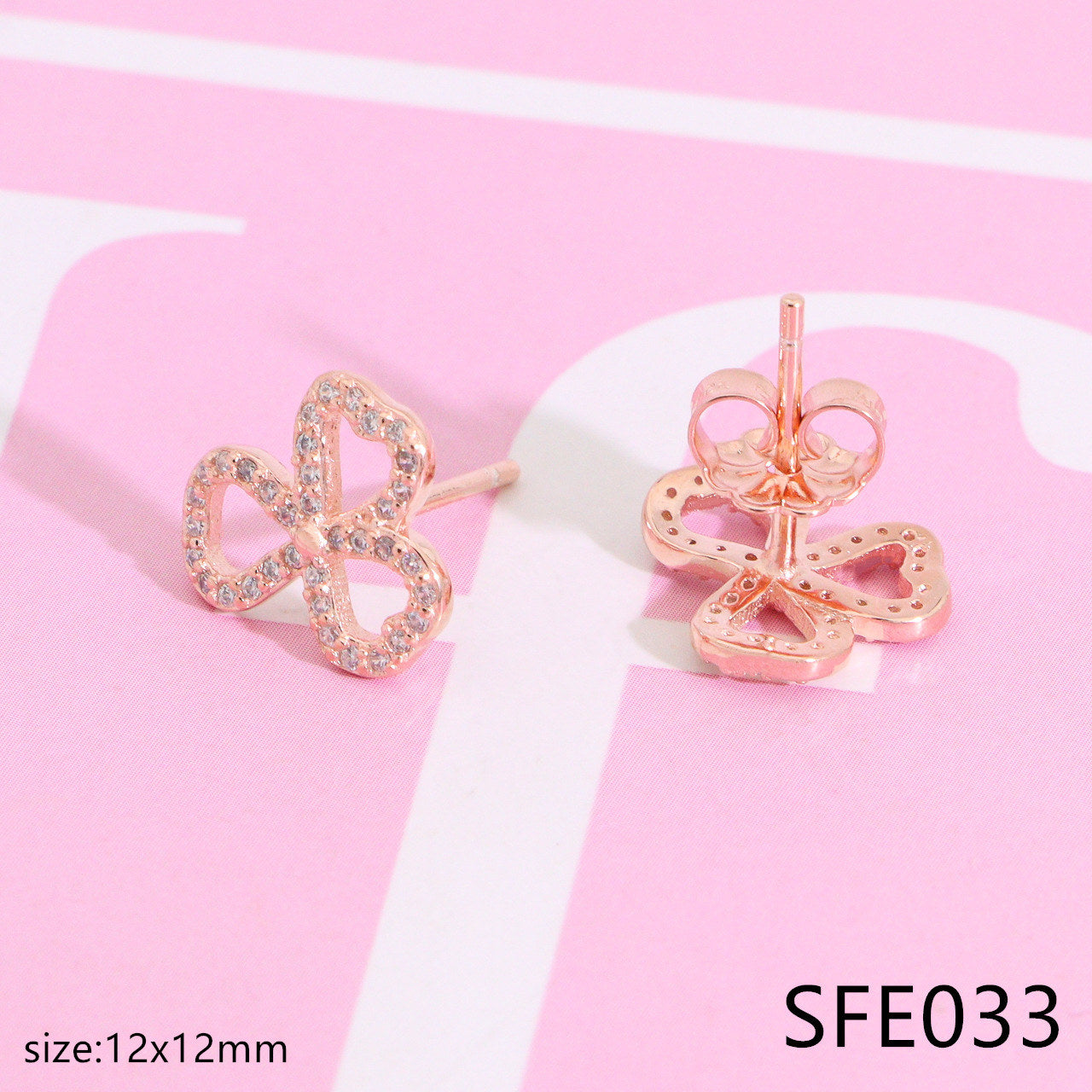 Nanajewelry Clover diamond earrings SFE031-36 - Nanajewelry