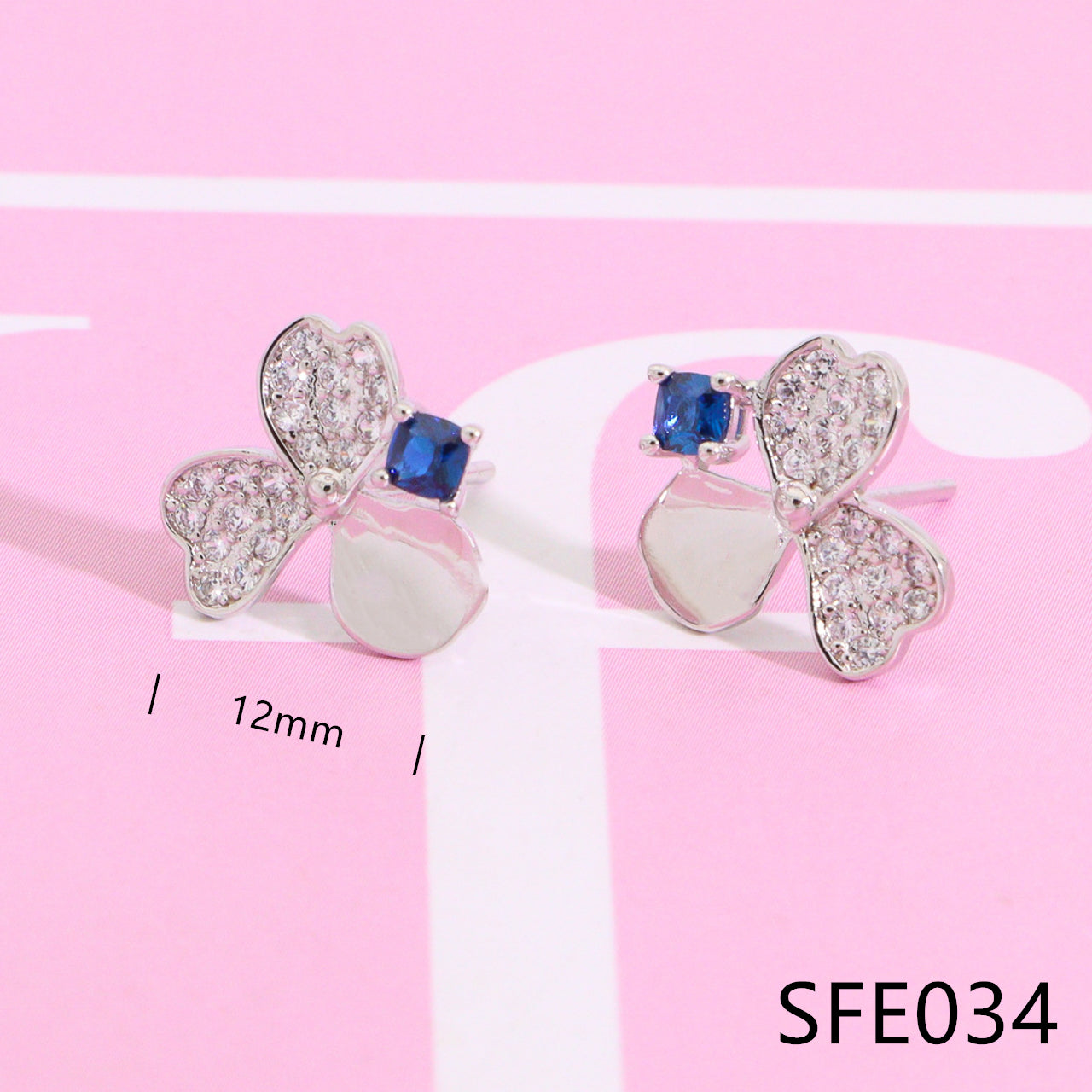 Nanajewelry Clover diamond earrings SFE031-36 - Nanajewelry