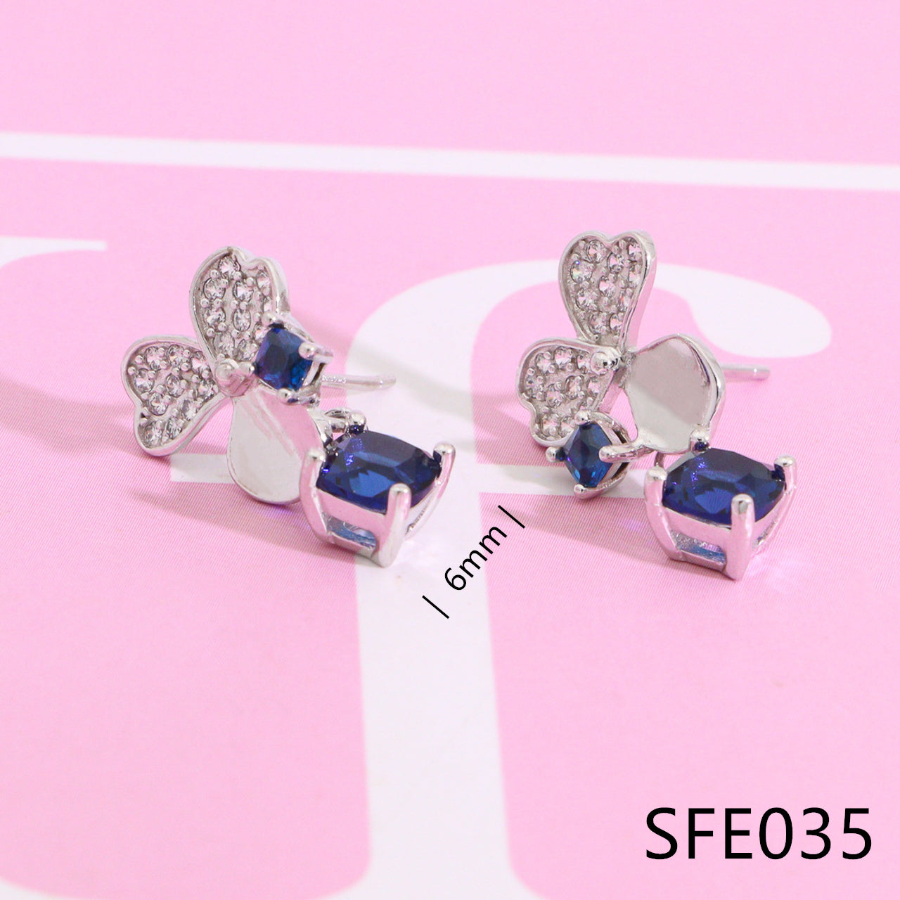 Nanajewelry Clover diamond earrings SFE031-36 - Nanajewelry