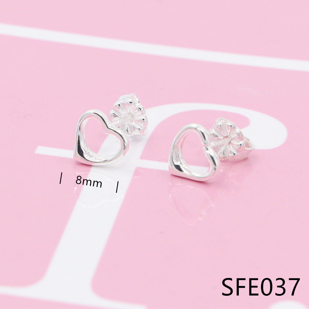 Heart pure sliver earring SFE037-42 - Nanajewelry