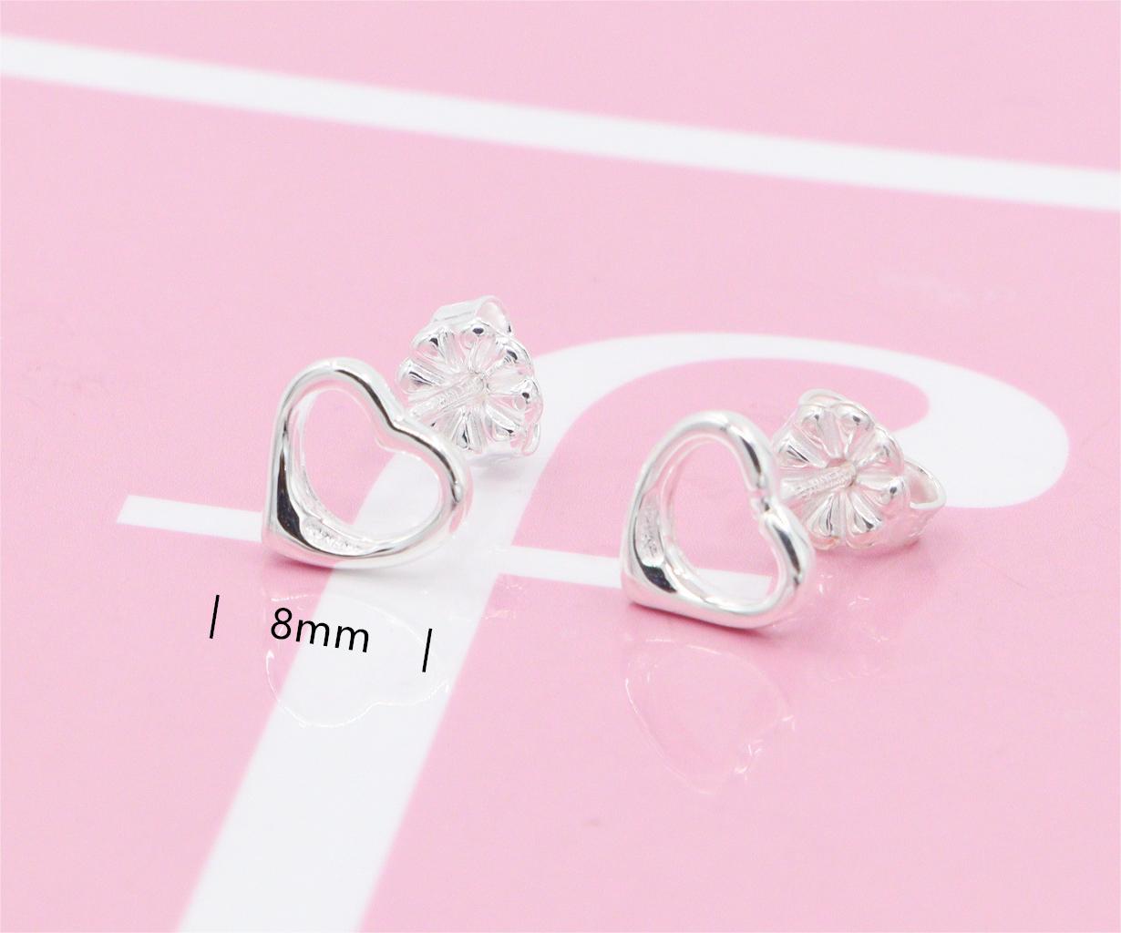 Heart pure sliver earring SFE037-42 - Nanajewelry