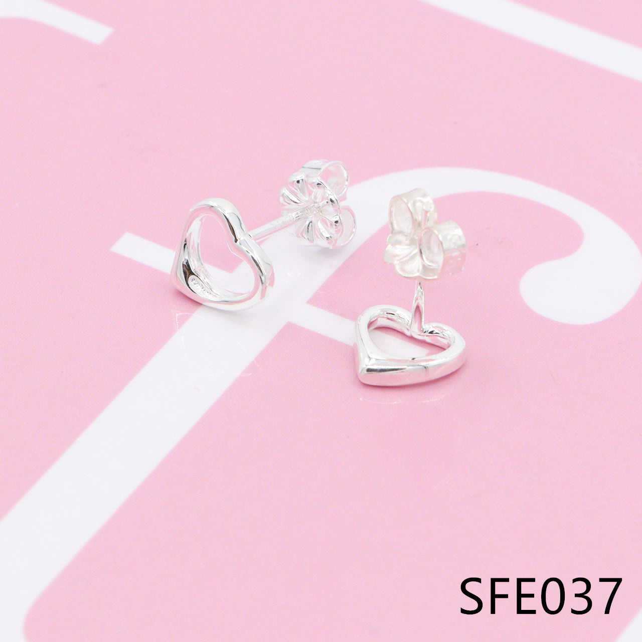 Nanajewelry heart earings SFE037-39 - Nanajewelry