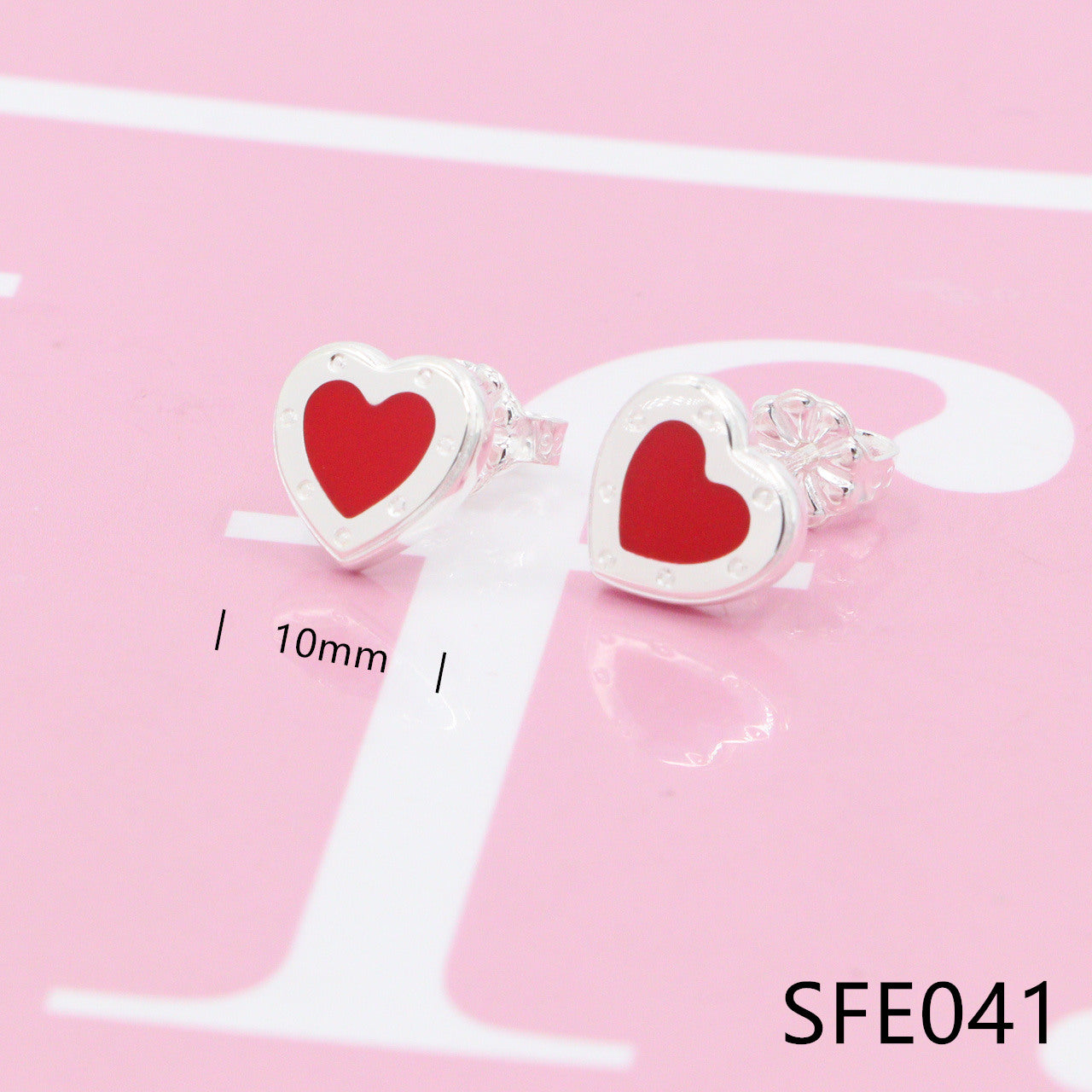 Heart pure sliver earring SFE037-42 - Nanajewelry