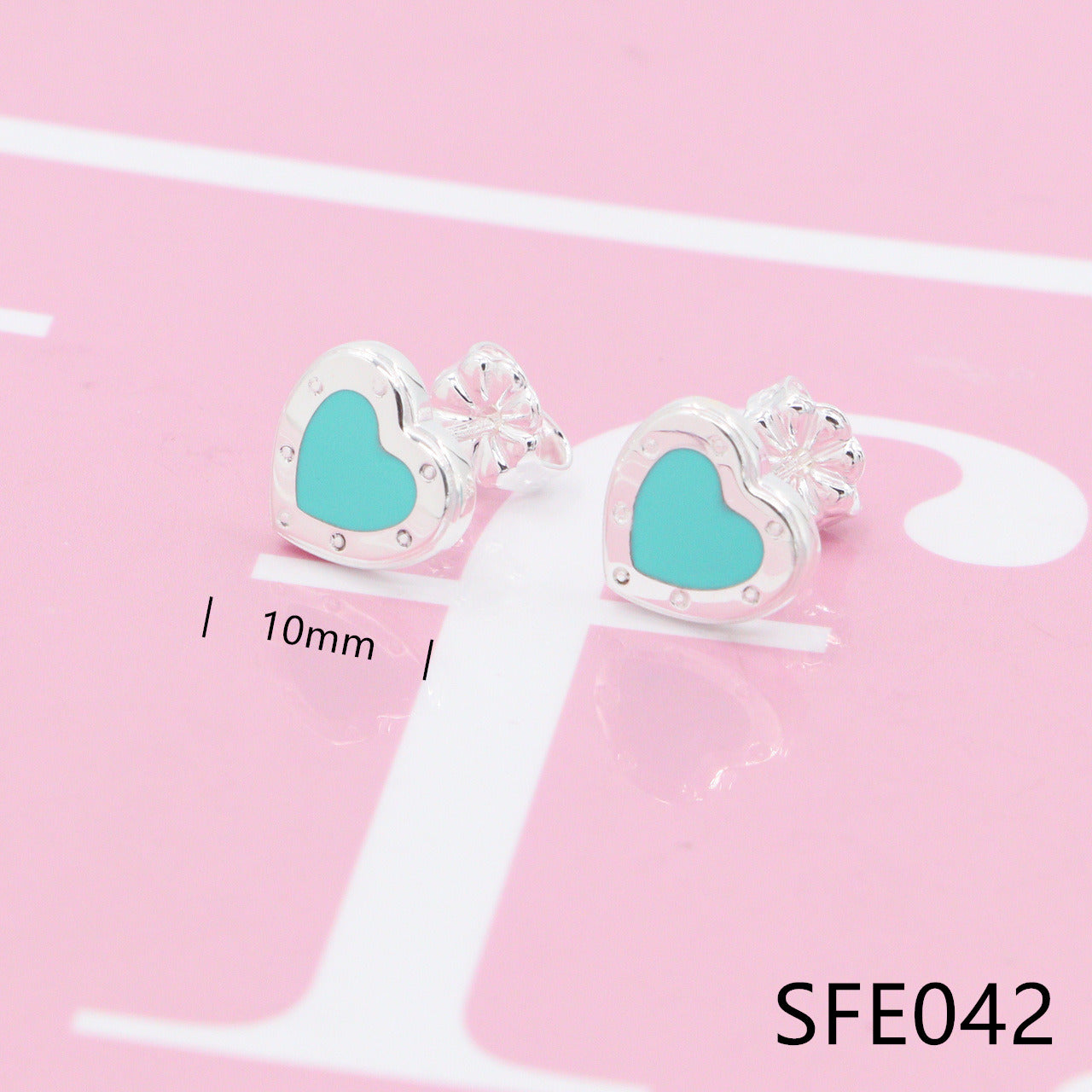 Heart pure sliver earring SFE037-42 - Nanajewelry