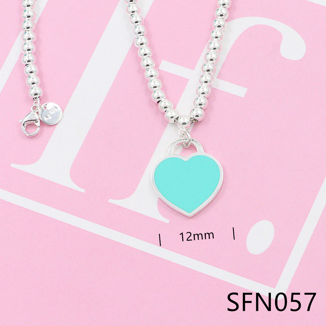 Heart pure sliver necklace SFN056-59 - Nanajewelry