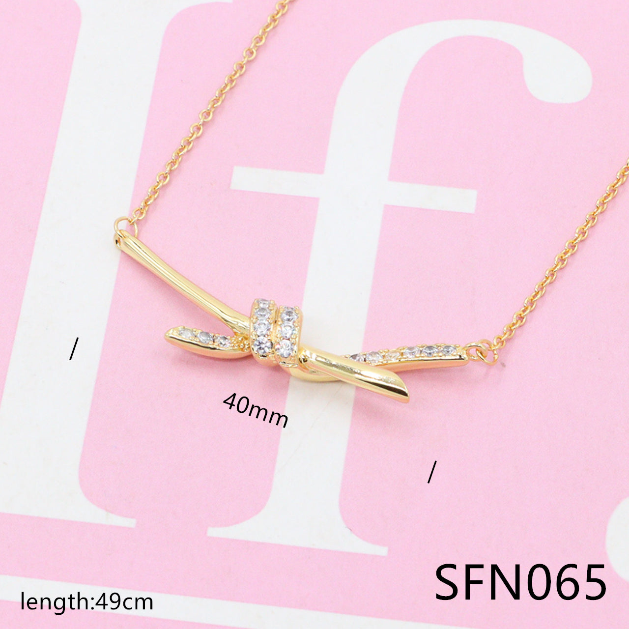 Diamond-encrusted pendant pure silver necklace SFN064-69 - Nanajewelry