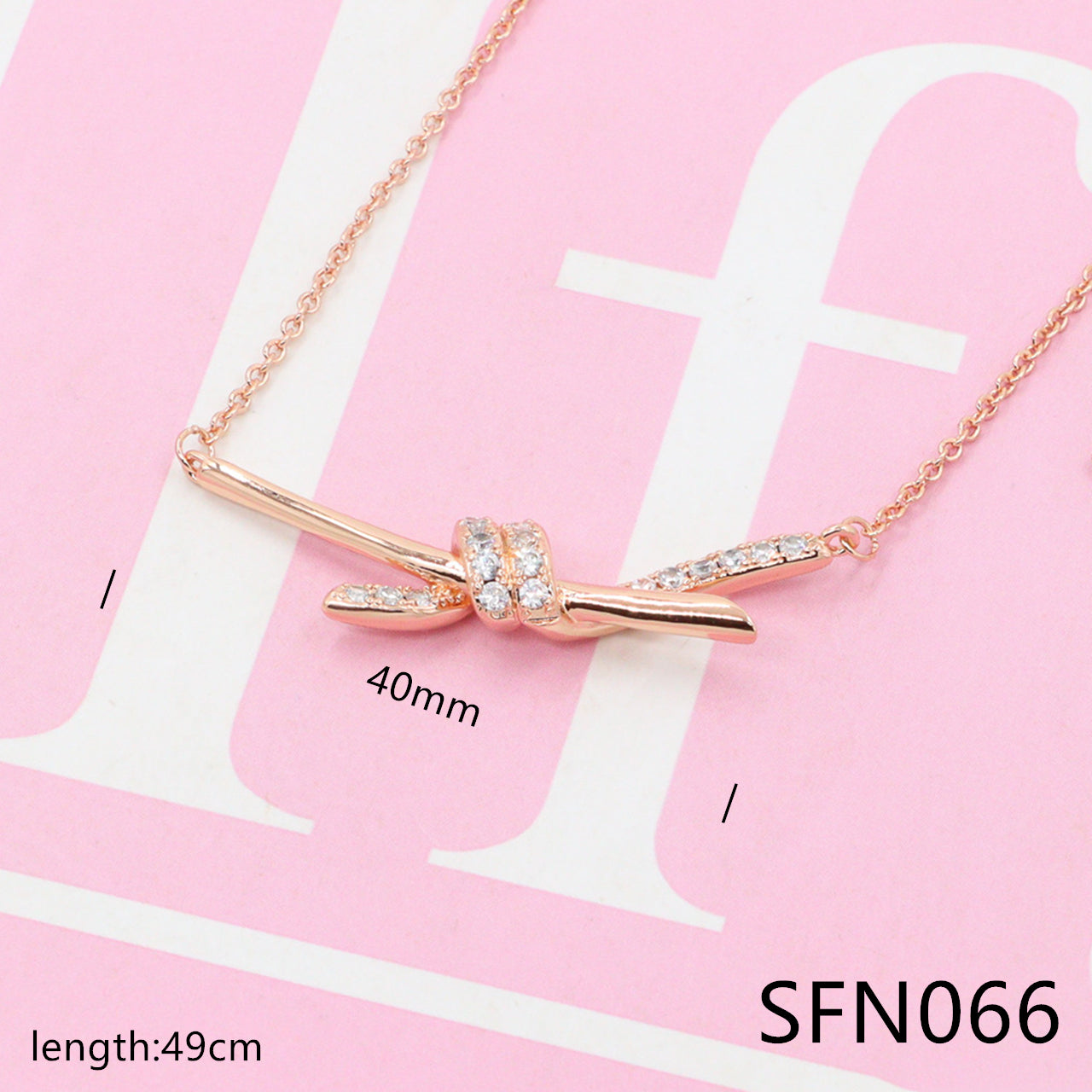 Diamond-encrusted pendant pure silver necklace SFN064-69 - Nanajewelry