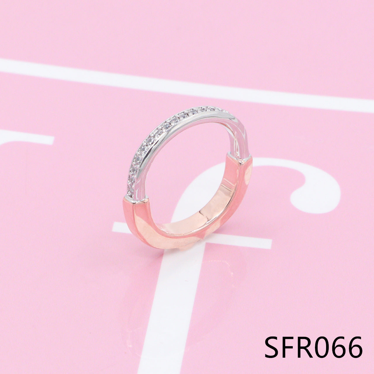 Lock Diamond pure sliver ring SFR064-66 - Nanajewelry