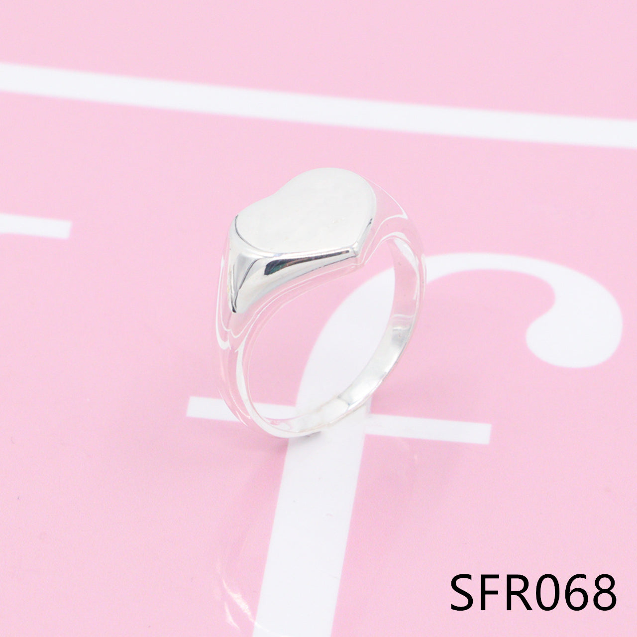 Heart pure sliver ring SFR067-68 - Nanajewelry