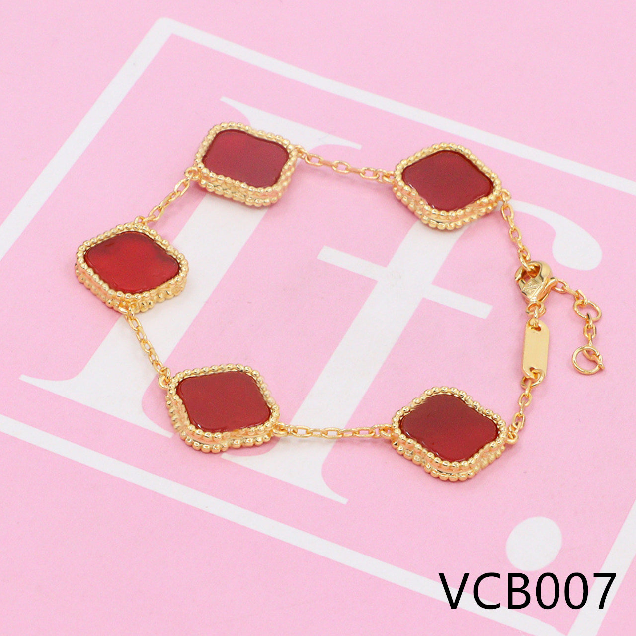 Four-leaf clover Pure silver bracelet VCB005-08 - Nanajewelry