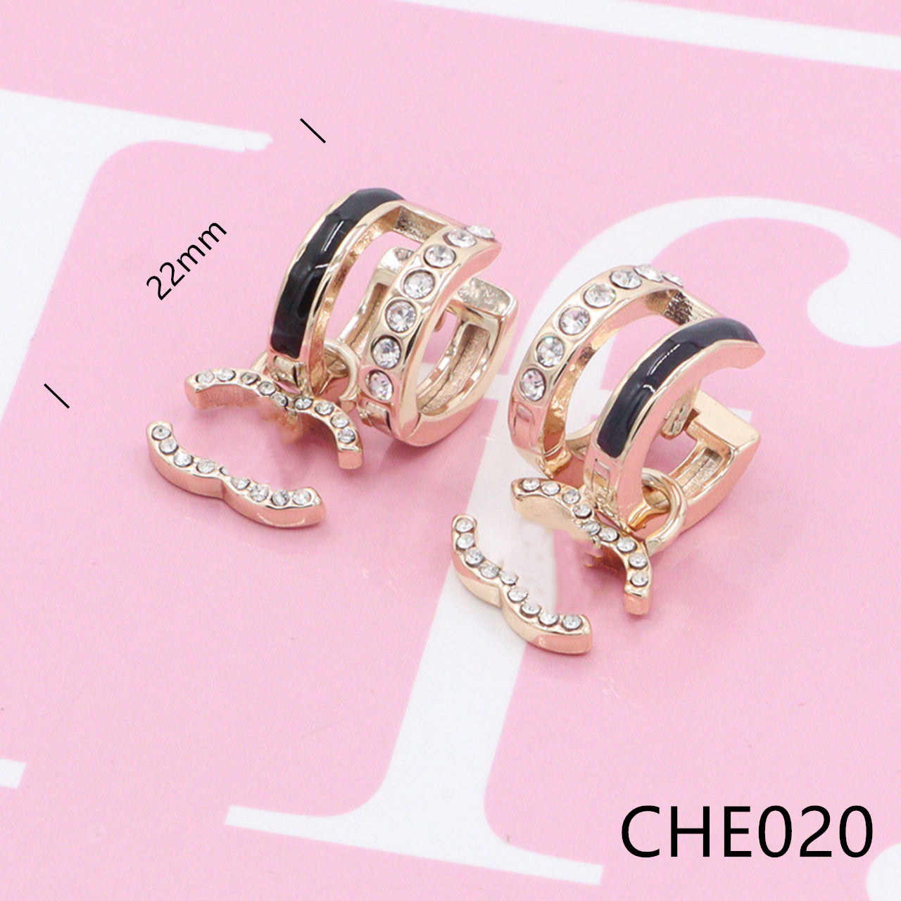 Nanajewelry  CC diamond  earings CHE020 - Nanajewelry