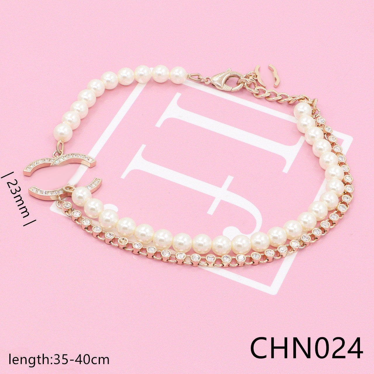 Nanajewelry CC Pearl diamond necklace CHN024 - Nanajewelry