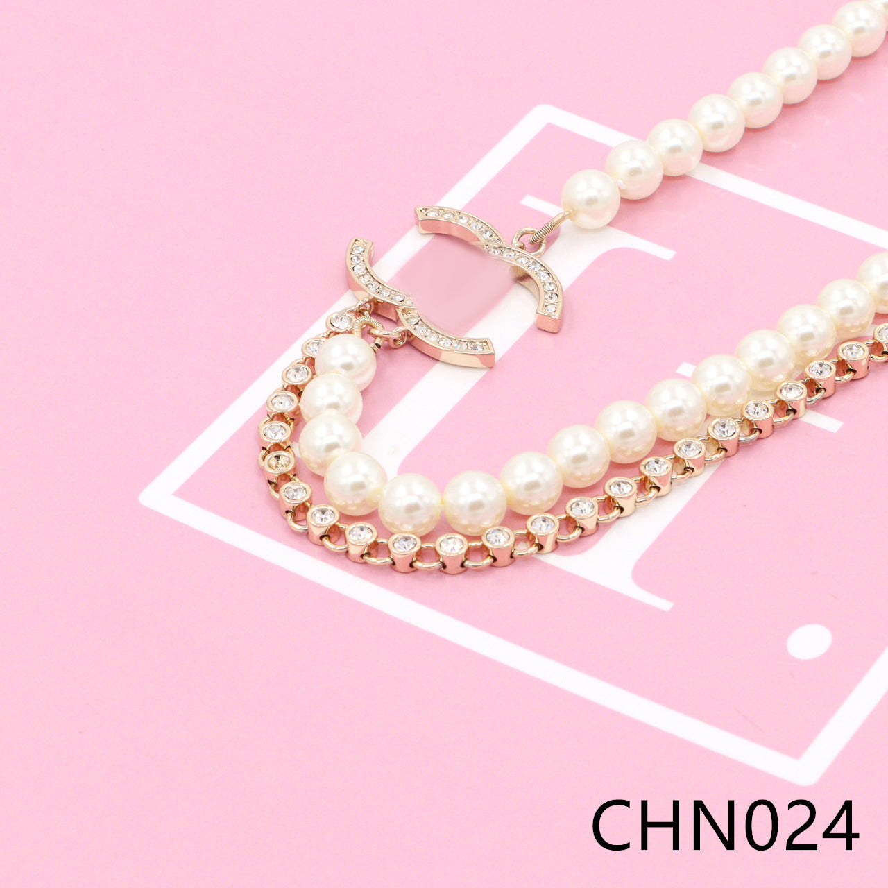 Nanajewelry CC Pearl diamond necklace CHN024 - Nanajewelry