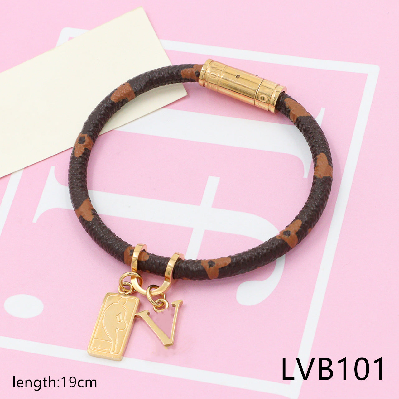 N   BA L leather bracelet LVB101 - Nanajewelry