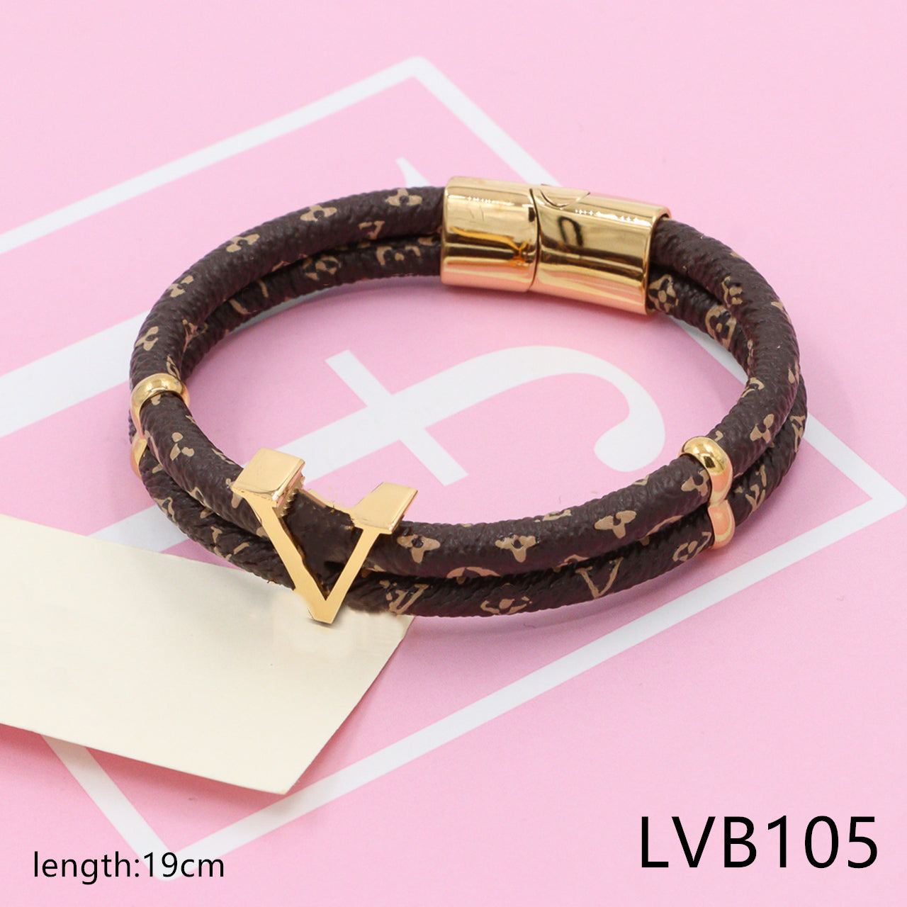 Double lock bracelet LVB105 - Nanajewelry