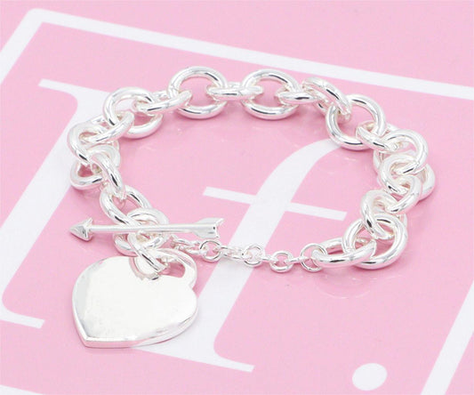 Nanajewelry Heart Tag bracelet SFB040-43 - Nanajewelry