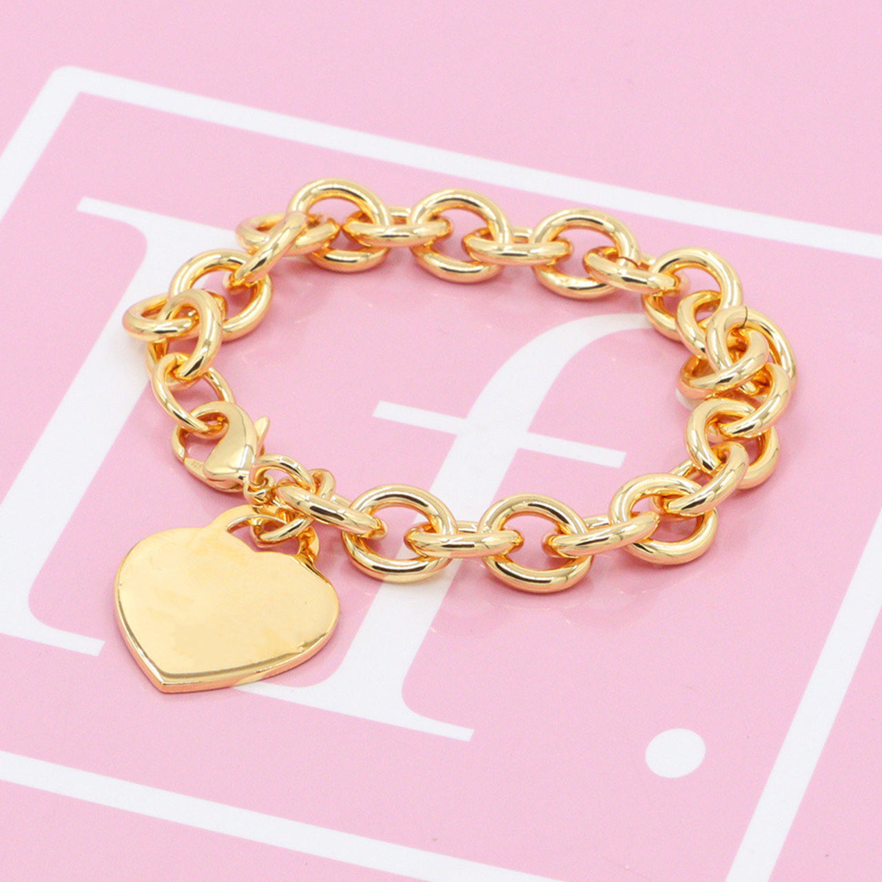 Nanajewelry Heart Tag bracelet SFB040-43 - Nanajewelry