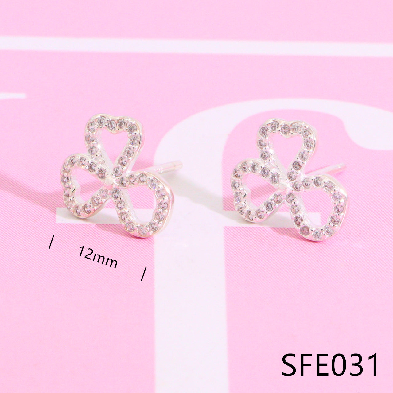 Nanajewelry Clover diamond earrings SFE031-36 - Nanajewelry