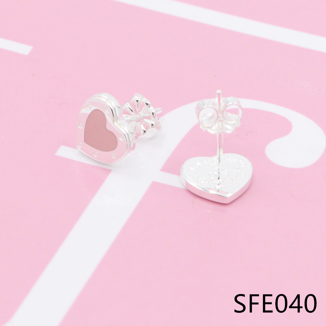 Heart pure sliver earring SFE037-42 - Nanajewelry