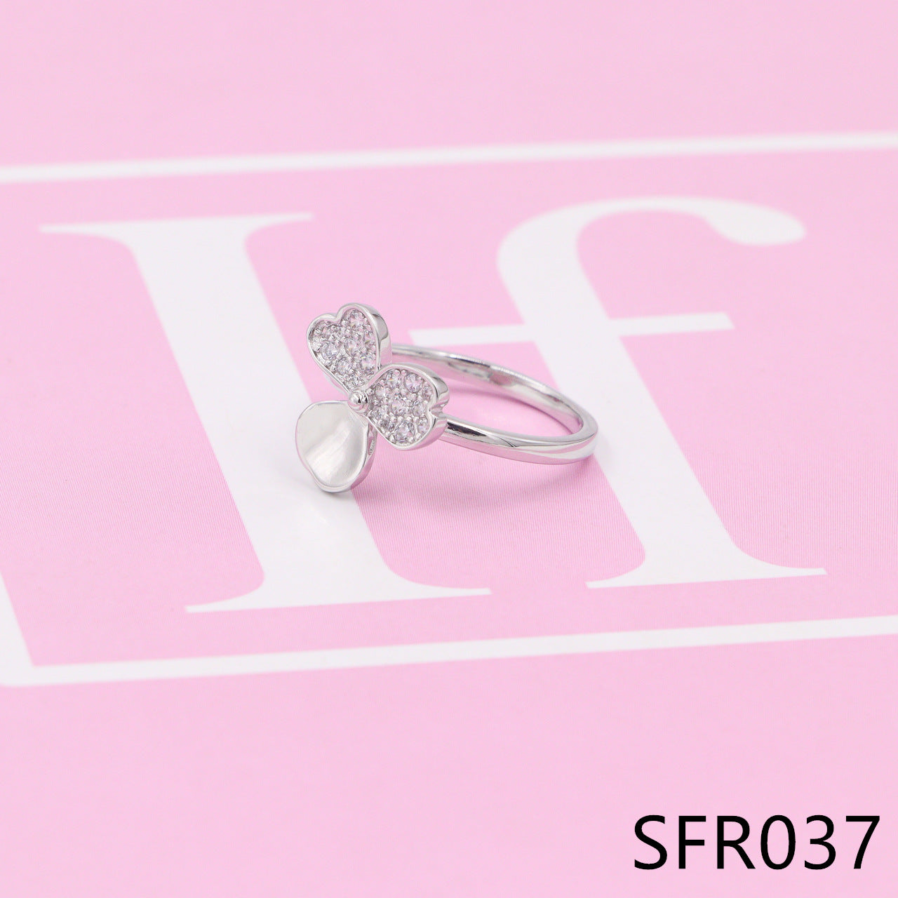 Nanajewelry clover diamond ring SFR037-39 - Nanajewelry