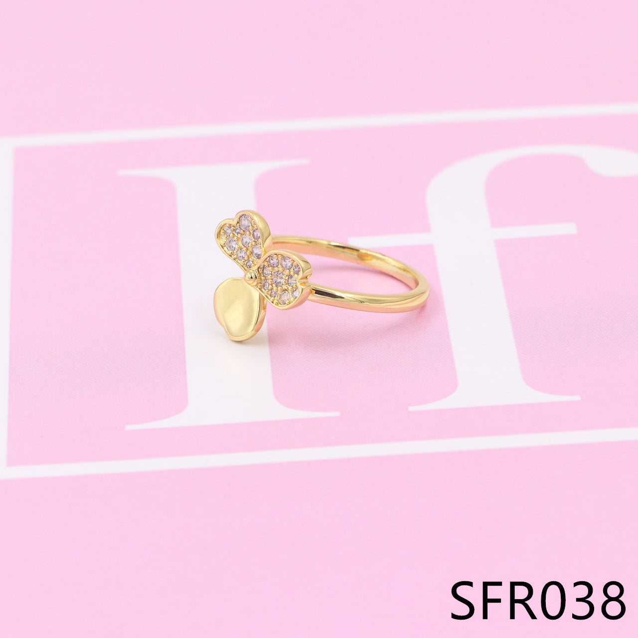 Nanajewelry clover diamond ring SFR037-39 - Nanajewelry