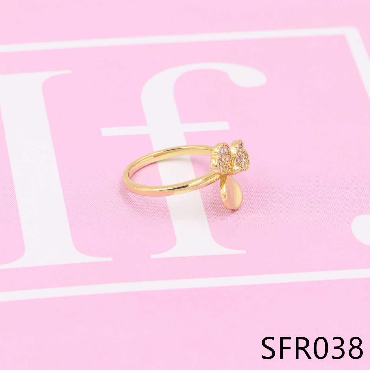 Nanajewelry clover diamond ring SFR037-39 - Nanajewelry