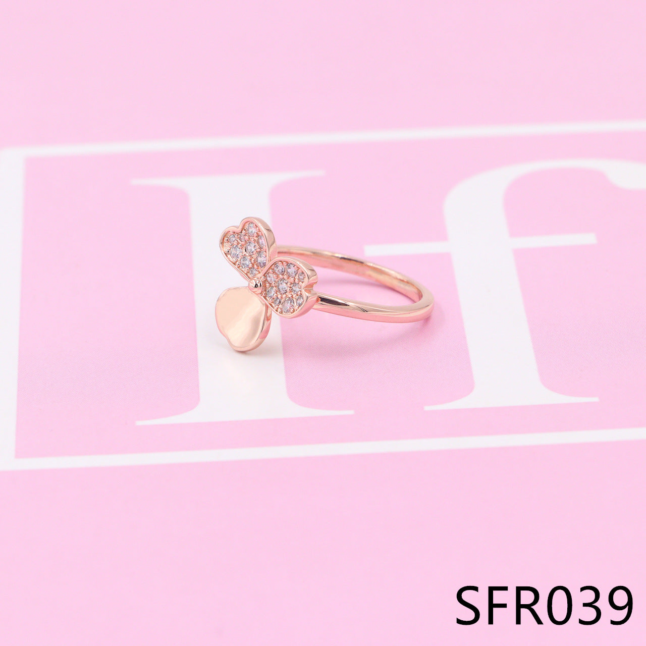 Nanajewelry clover diamond ring SFR037-39 - Nanajewelry