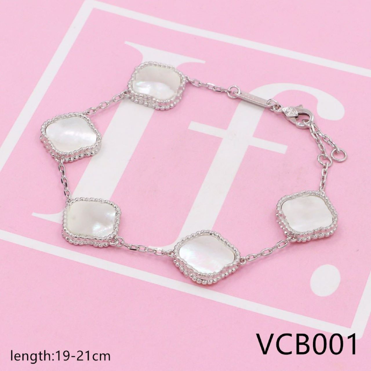 Four-leaf clover Pure silver bracelet VCB001-04 - Nanajewelry