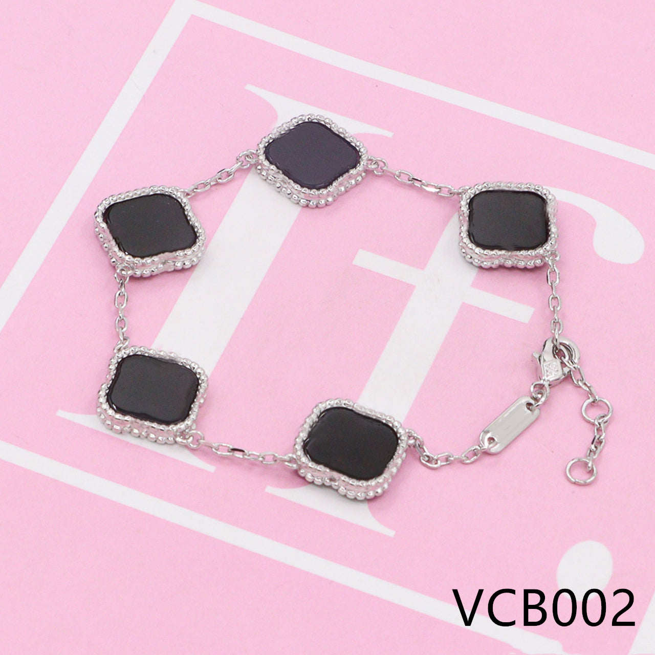 Four-leaf clover Pure silver bracelet VCB001-04 - Nanajewelry