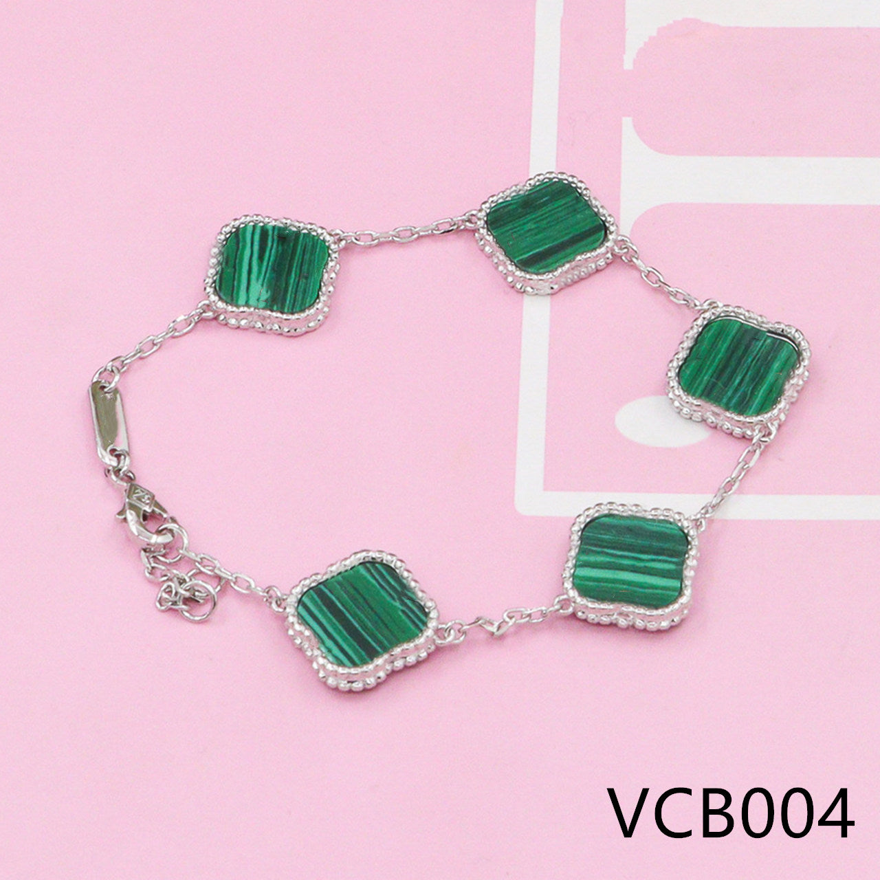 Four-leaf clover Pure silver bracelet VCB001-04 - Nanajewelry