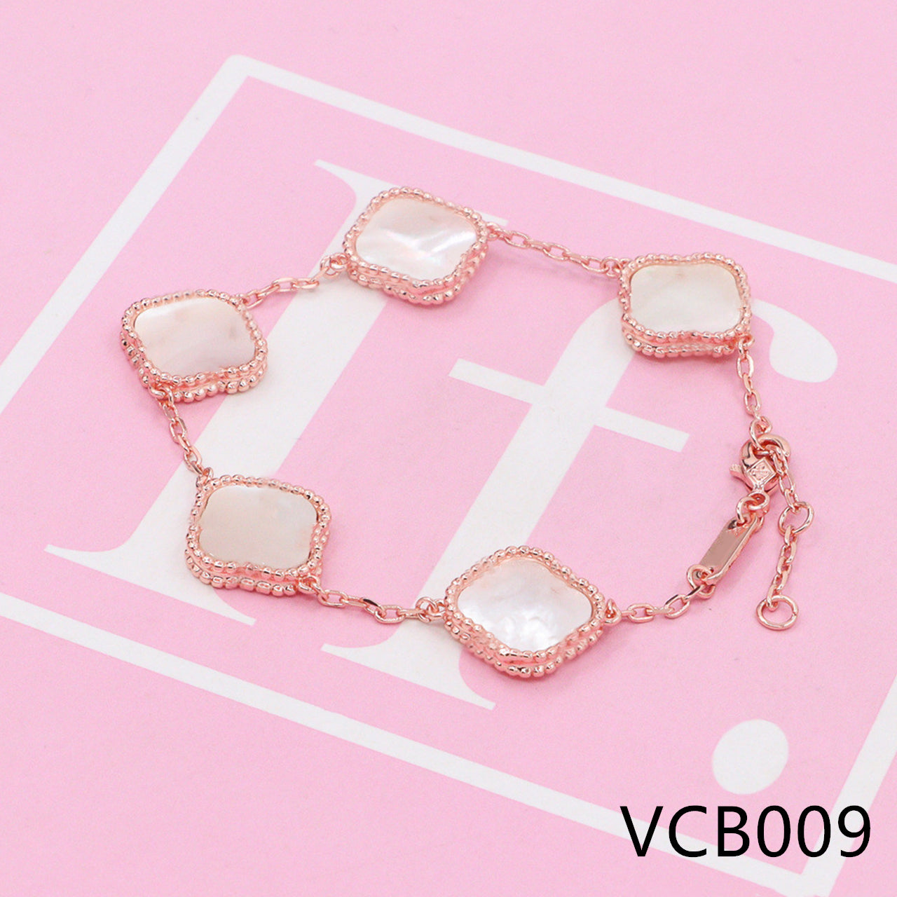 Four-leaf clover Pure silver bracelet VCB009-12 - Nanajewelry